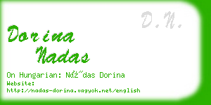 dorina nadas business card